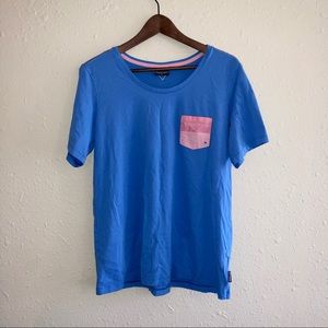 Columbia blue pocket tee shirt XL